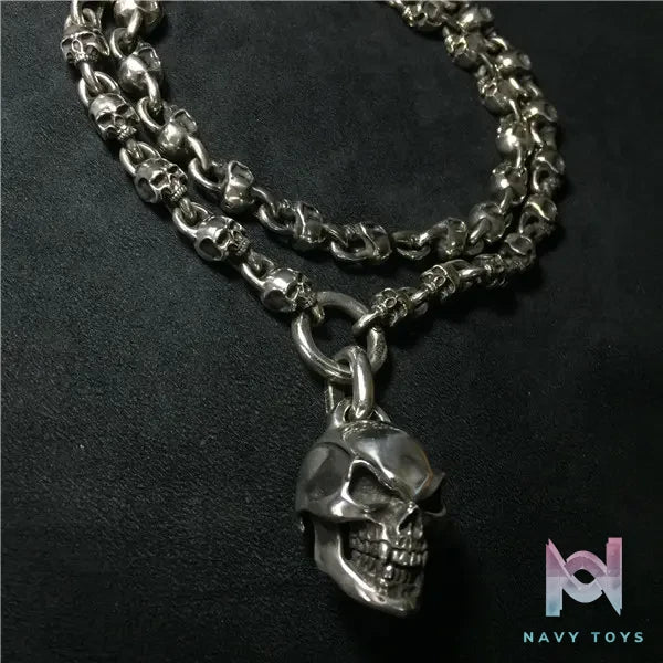 Raven Studio (silver jewelry) – Exclusive Design Small Skull Trophy Necklace Original