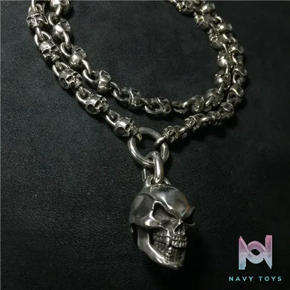 Raven Studio (silver jewelry) – Exclusive Design Small Skull Trophy Necklace Original