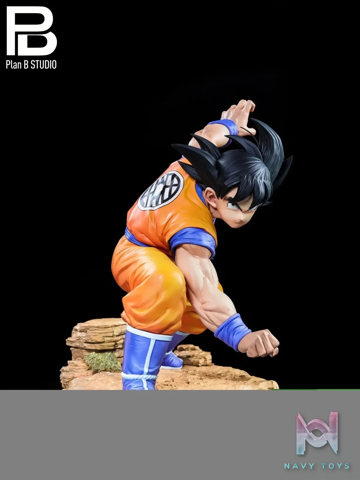 PlanB Studio - Dragon Ball Goku Fighting Stance resin statue Navy Toys anime figure