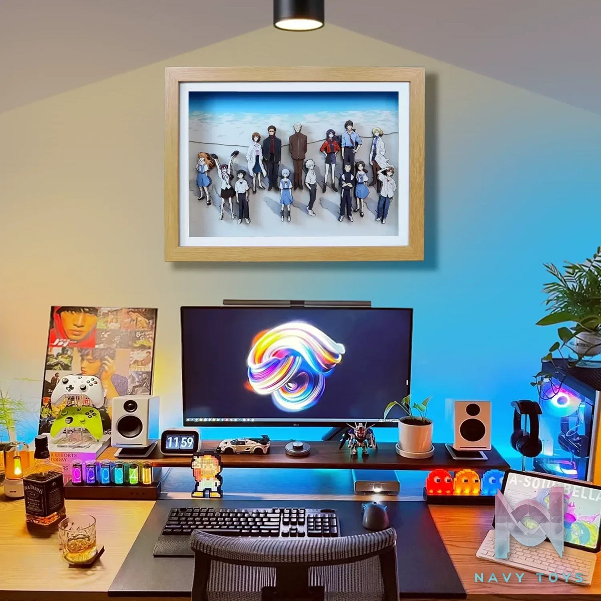 KALA HOME Studio – Neon Genesis Evangelion Multiple Characters #03 3D Decorative Painting Neon Genesis Evangelion