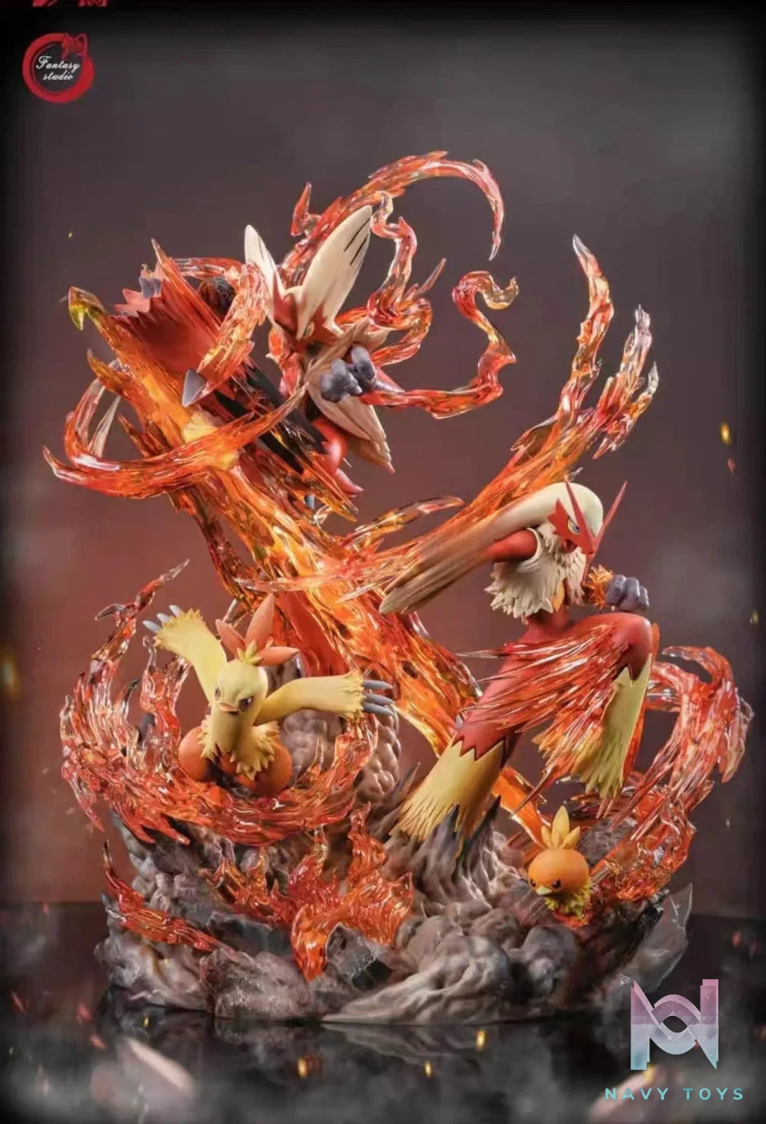 Fantasy Studio – Pokémon GX Evolution Series – Blaziken Family “Blaze Kick”