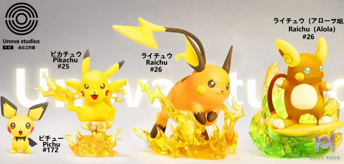 Unova Studio – Pokémon Pikachu Evolution Group