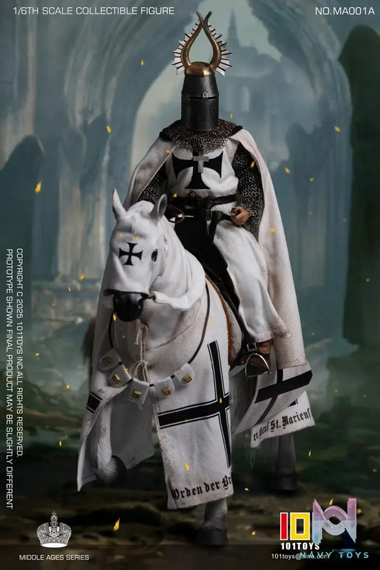 101TOYS & PP STUDIO – 1/6 Medieval Teutonic Commander Teutonic Knights Middle Ages Teutonic Grand Commandant MA001A MA001B MA001C MA001D MA002 (Licensed)