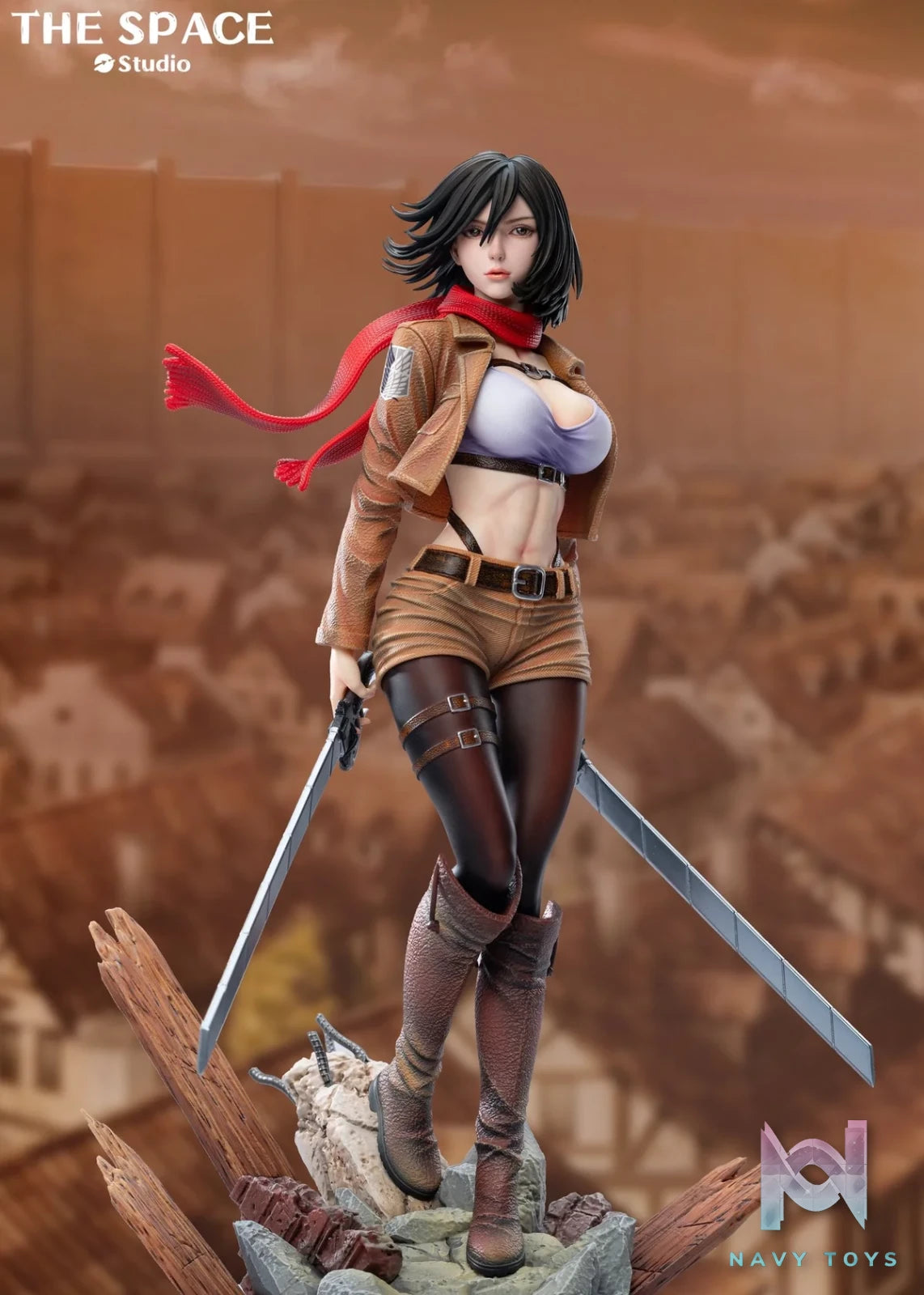 Mikasa Ackerman resin statue The Space Studio anime figure
