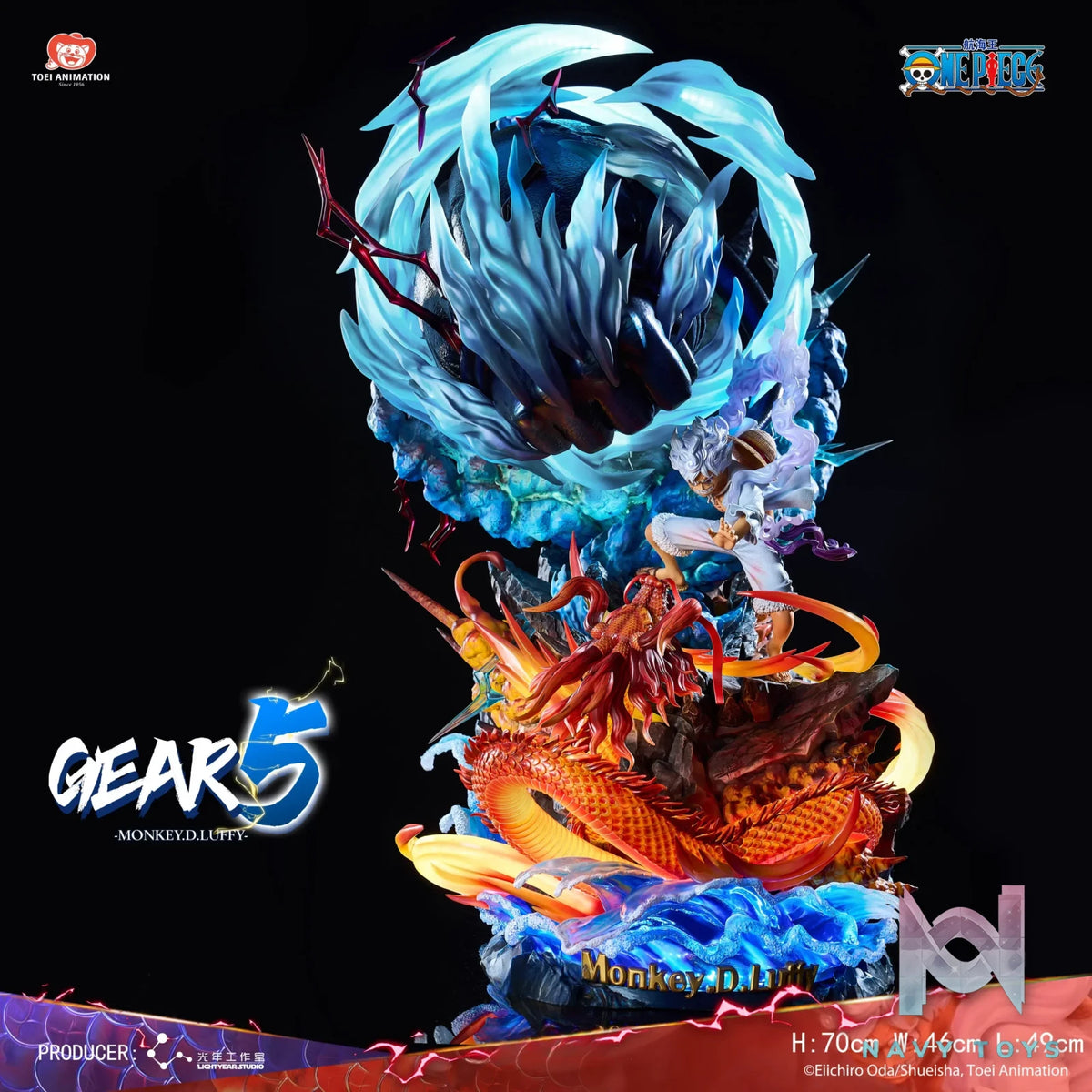 Light Year Studio – One Piece Gear 5 Luffy Statue (Licensed)