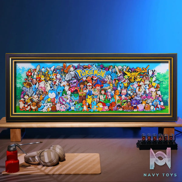 Yu Zhi Jiang Studio – Pokémon Multiple Characters Series #4 3D Decorative Painting Pokémon