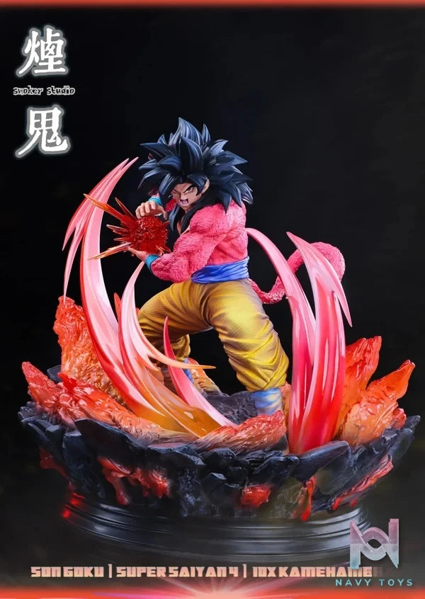 SMOKER Studio - Super Saiyan 4 Goku (Deluxe Edition) Dragon Ball resin statue Navy Toys anime figure