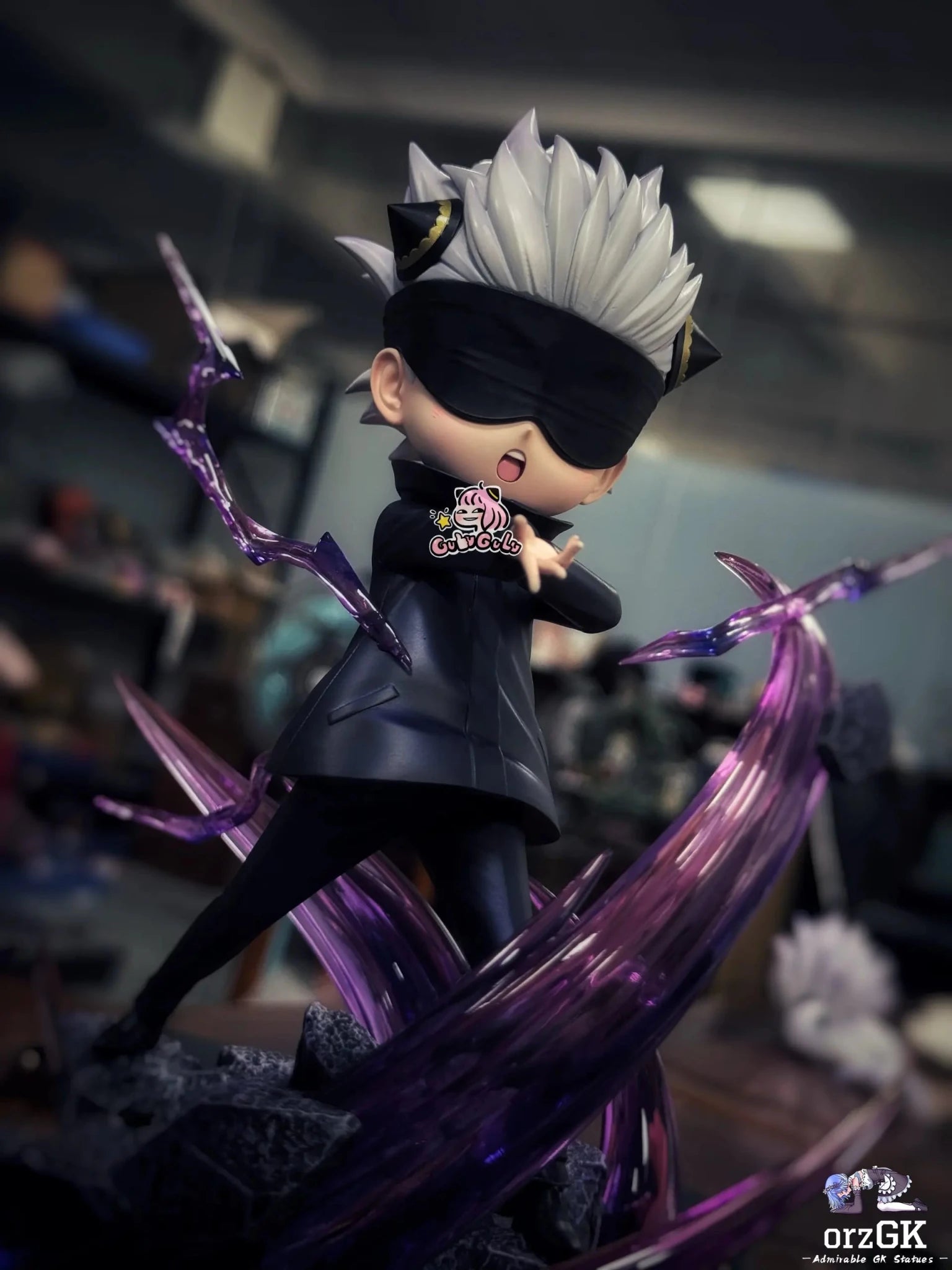 GuluGulu Studio - Spy x Family Anya cos Satoru Gojo resin statue Navy Toys anime figure