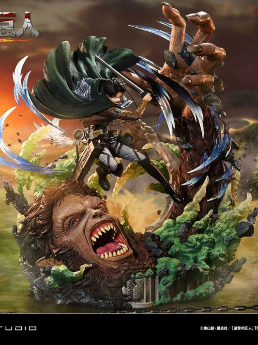 Levi versus Beast Titan - Attack On Titan - PRIME 1 Studio resin statue Prime 1 Studio anime figure