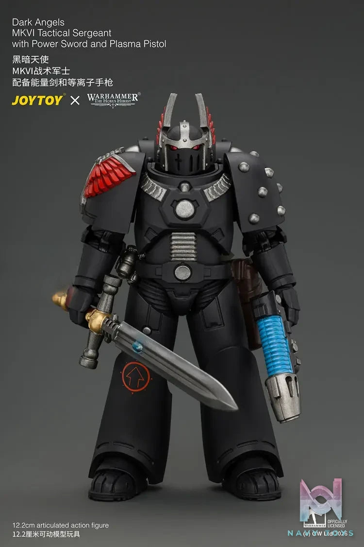 JOYTOY – Dark Angels MKVI Tactical Sergeant with Power Sword and Plasma Pistol JT05138 (Licensed)