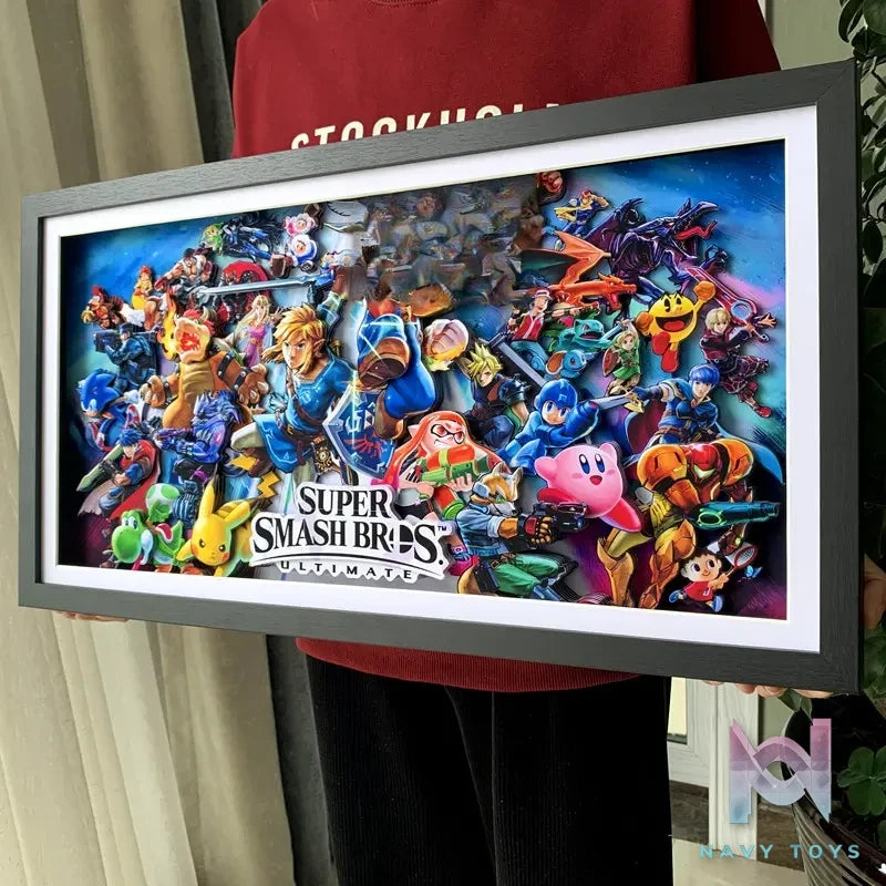 KALA HOME Studio – Super Smash Bros 3D Decorative Painting Super Mario