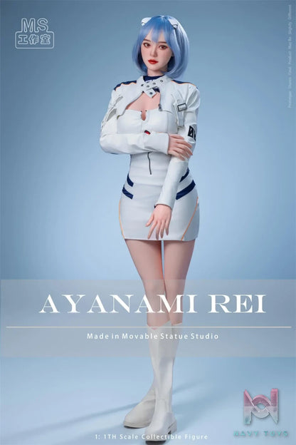 Movable Statue Studio – Neon Genesis Evangelion Realistic Anime 01 Rei Ayanami Fan Version MS-002A 1:1 Scale Life Size Figure