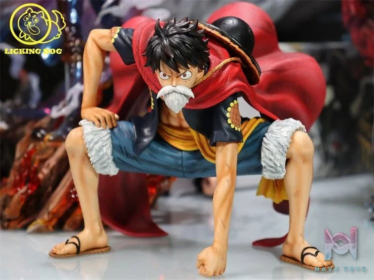 Luffy Lucy - One Piece - Licking Dog resin statue lickking Dog Studio anime figure