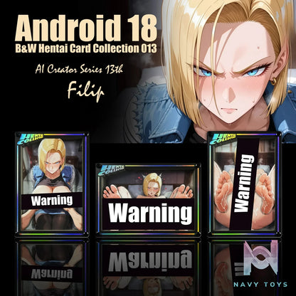 B&W Studio – Desktop Decor Card 013 Android 18 Dragon Ball