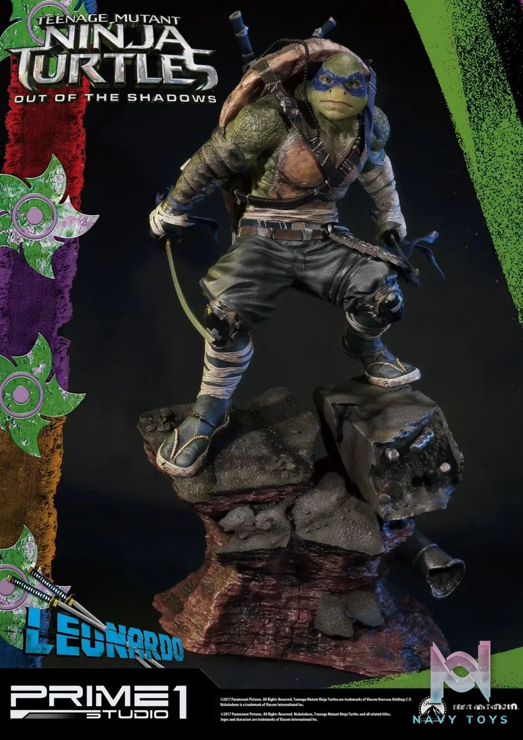 Prime 1 Studio – Premium Masterline Teenage Mutant Ninja Turtles: Out of the Shadows (Film) Leonardo PMTMNT-04 (Licensed)