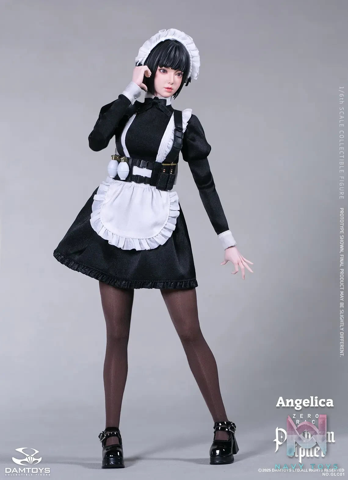 DAMTOYS – 1/6th scale PHANTOM CIPHER: ZERO TRACE ANGELICA Original Story Collectible Figure GLC01 (Licensed)