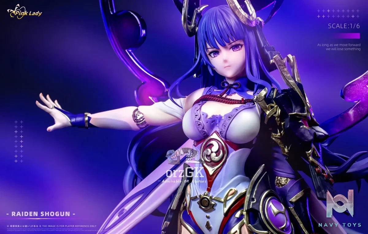 Pink Lady Studio - Raiden Shogun Genshin Impact resin statue Navy Toys anime figure