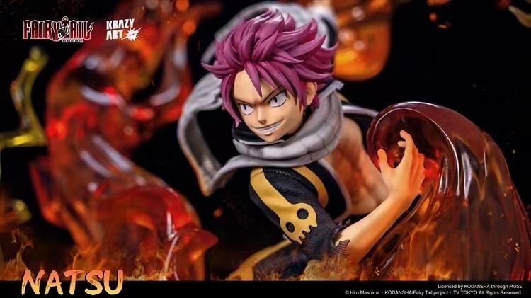 Natsu Dragneel resin statue Krazy art Studio anime figure