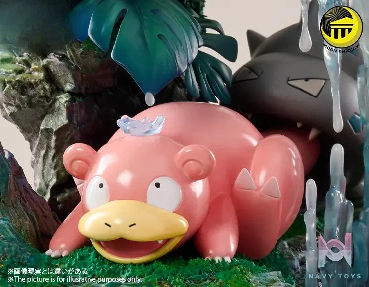 MoonShadow Studio – Nature Series Slowpoke Family Pokémon