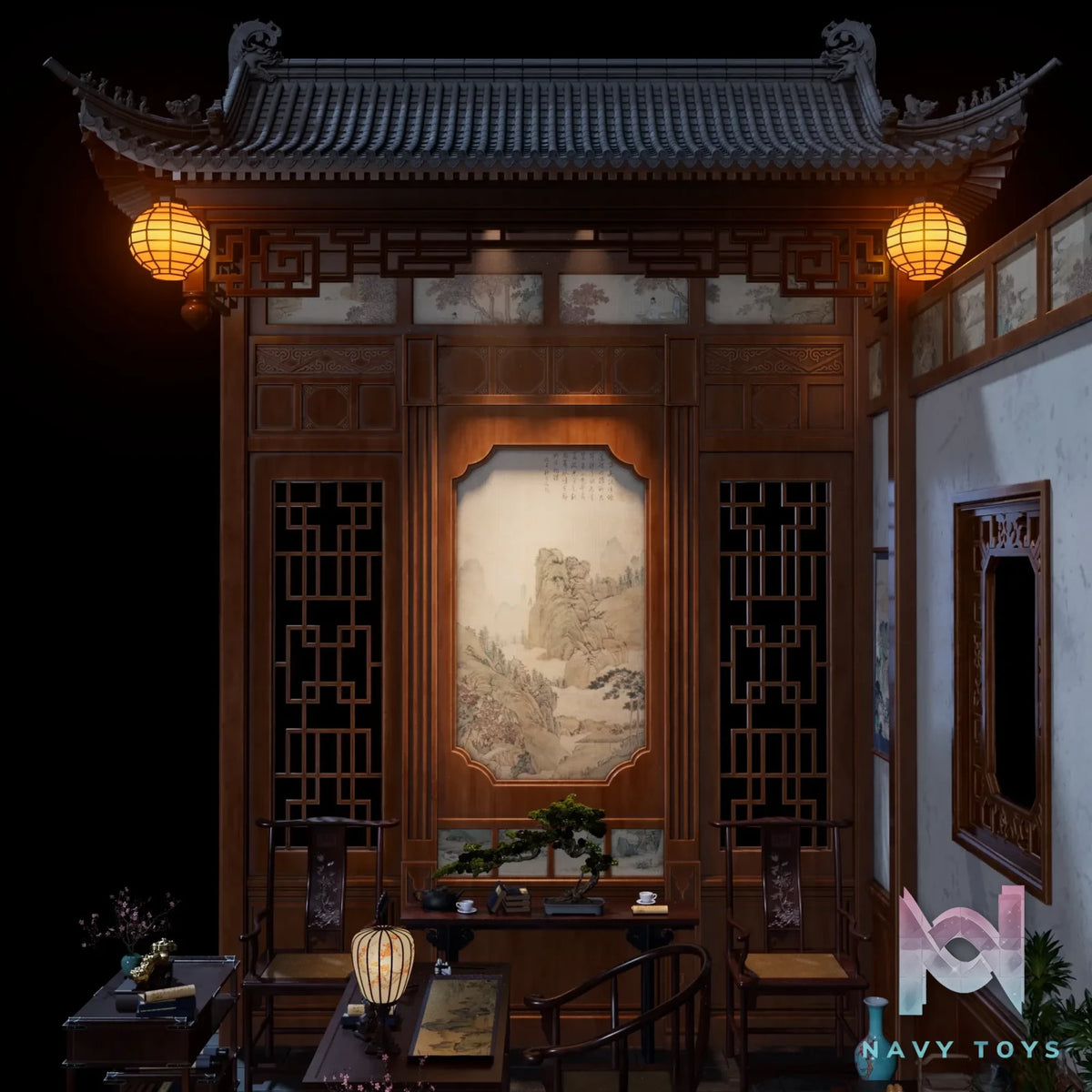 Wei Guan Zhen Mu Studio – Original Chinese Ancient Style Scenery – Zhigu Xiaozhai (Licensed)