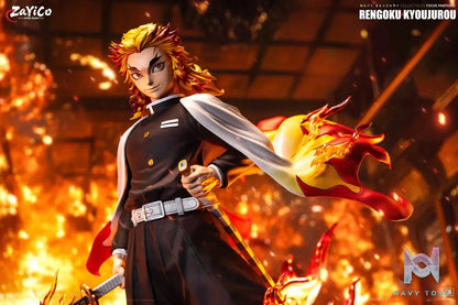 Flame Hashira Kyojuro Rengoku - Demon Slayer - Zayico Studio resin statue Navy Toys anime figure