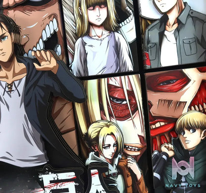 KALA HOME Studio – Attack on Titan Multiple Characters #08 Titan 3D Decorative Painting Attack on Titan