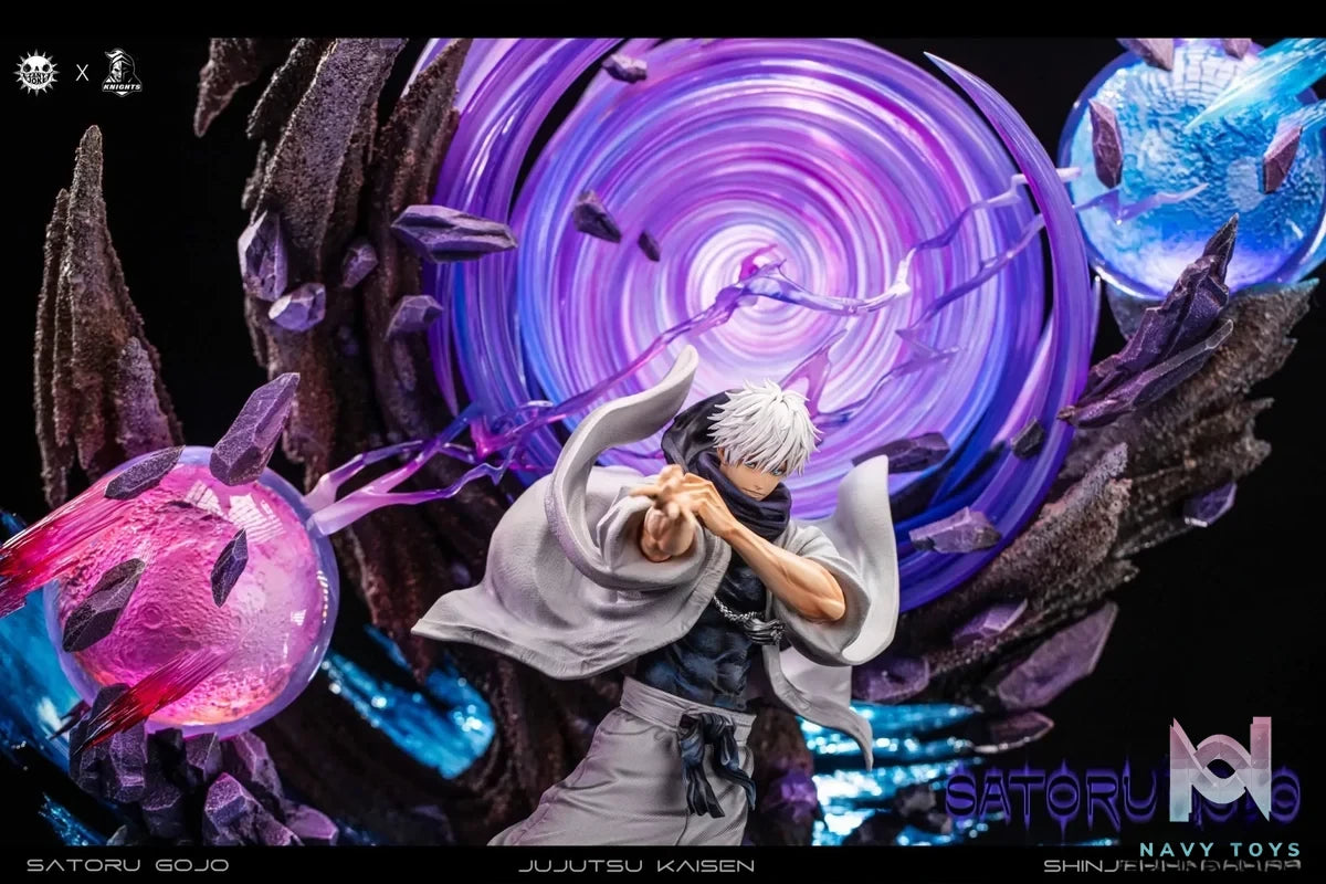 ZanyJoke Studio & Temple Studio - Jujutsu Kaisen S01 Gojo Satoru, the Battle of the Demon Realm Shinjuku resin statue Navy Toys anime figure