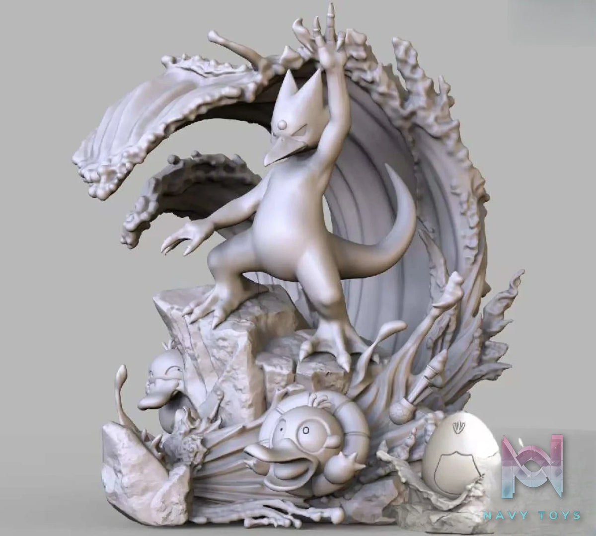 MIKO Studio – Pokémon Evolution Set #5: Golduck Evolution Set