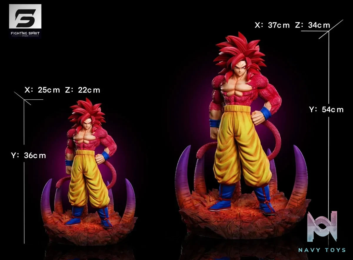 Fighting Sprit Studio - Dragon Ball DAIMA Super Saiyan 4 Goku resin statue Navy Toys anime figure