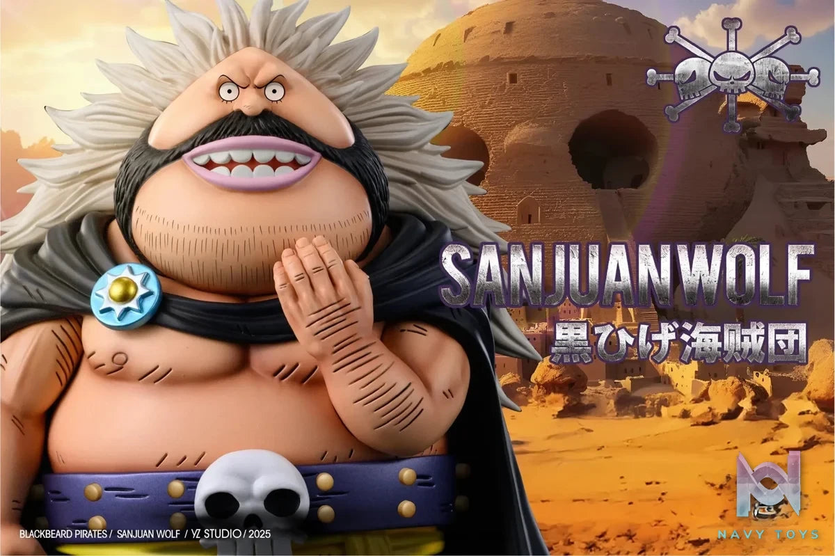 Yz Studio - One Piece Blackbeard Pirates 9 Sanjuan Wolf resin statue Navy Toys anime figure