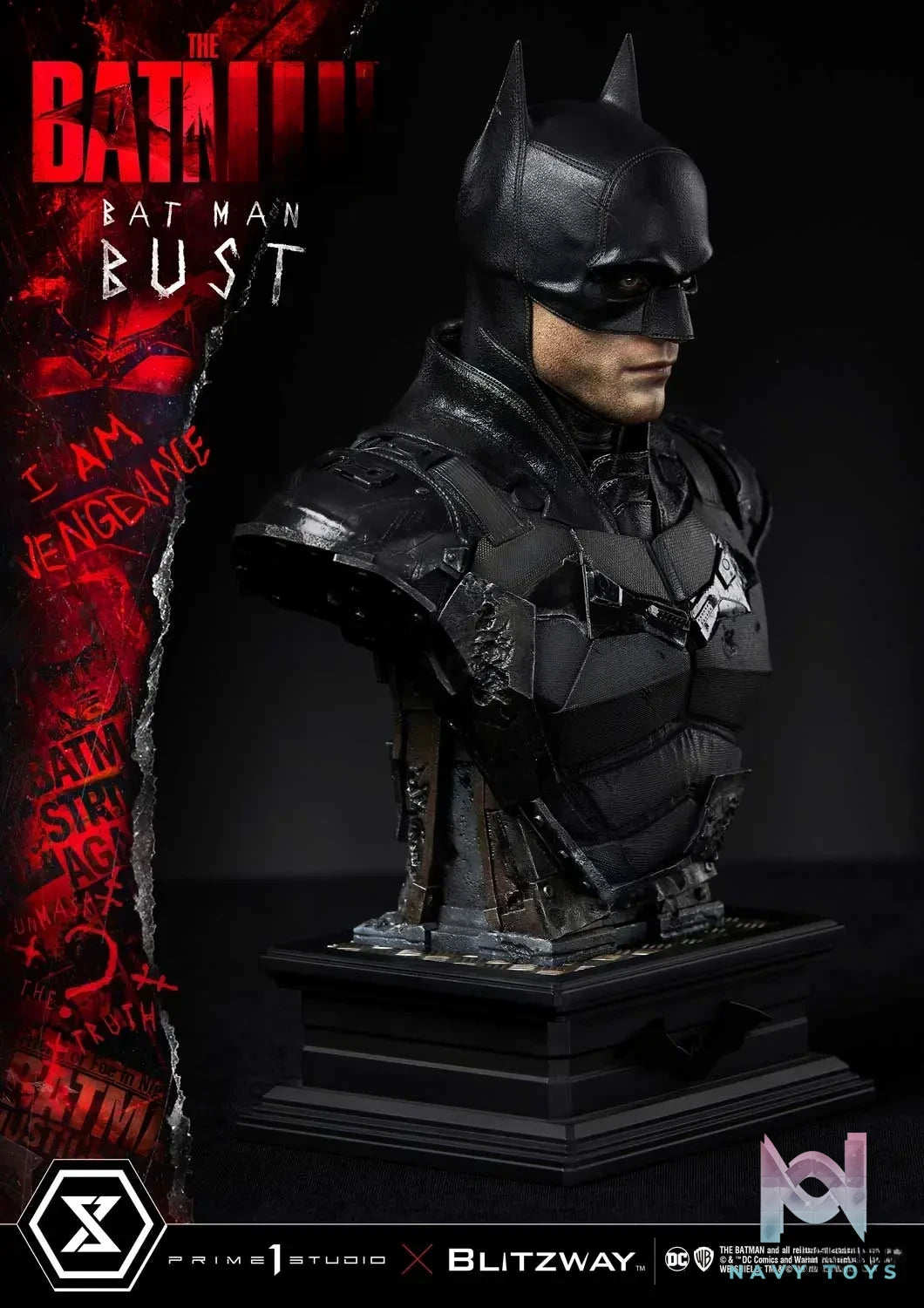 Prime 1 Studio – Premium Bust The Batman (Film) The Batman PBDC-09 PBDC-10 (Licensed)