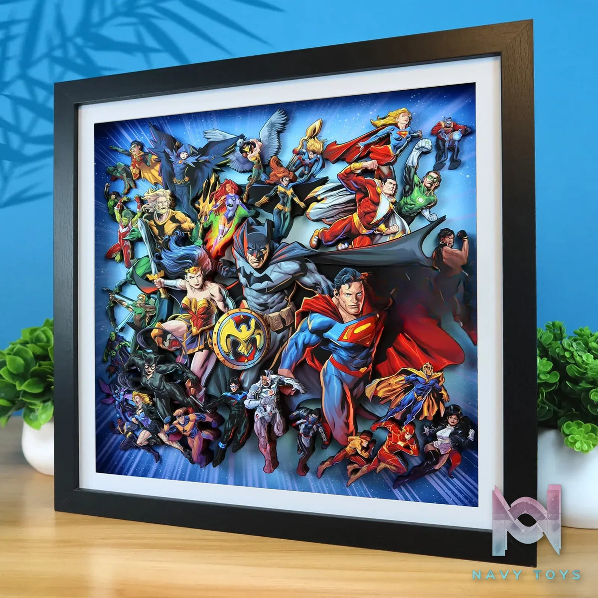KALA HOME Studio – DC Comics Multiple Characters 3D Decorative Painting DC Comics