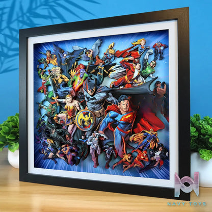 KALA HOME Studio – DC Comics Multiple Characters 3D Decorative Painting DC Comics