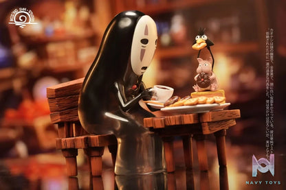 Rising Sun Studio - Spirited Away Hayao Miyazaki Desktop Series 1 No Face Man resin statue Navy Toys anime figure