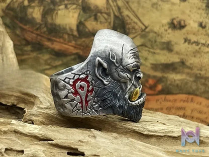 Shou Jiang Studio – Original Design Warcraft Orgrim Doomhammer Ring Original