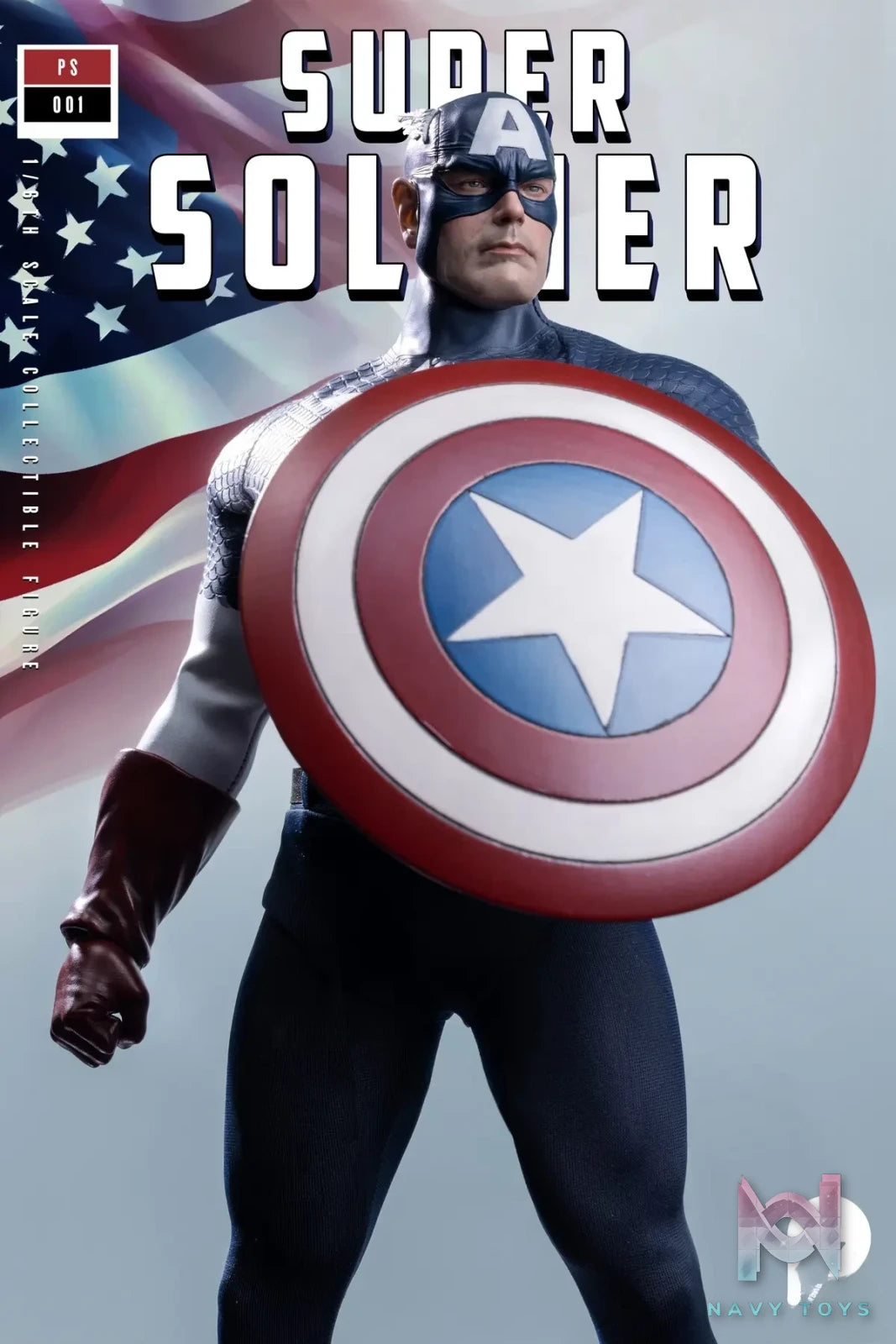 Power Studio – Marvel 1/6 scale super soldier Captain America figure PS001