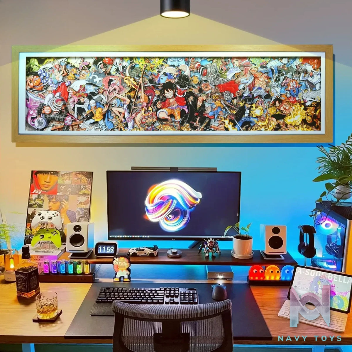 KALA HOME Studio – One Piece Multiple Characters #09 3D Decorative Painting One Piece