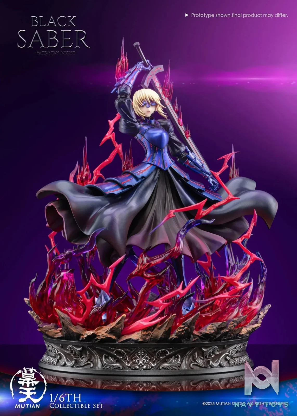 Mu Tian Studio - Fate/stay night Heaven's Feel Saber Alter resin statue Navy Toys anime figure