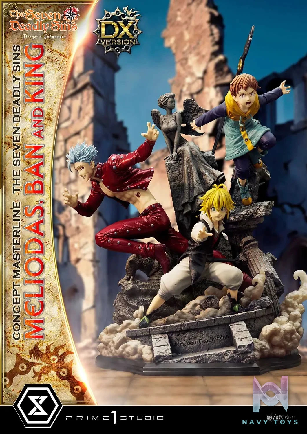 Prime 1 Studio – Concept Masterline The Seven Deadly Sins Meliodas, Ban and King CMNTZ-01 CMNTZ-01DXS (Licensed)