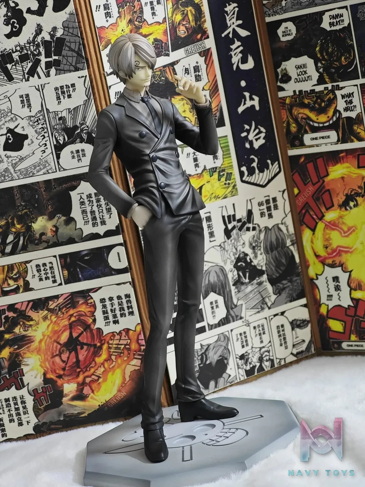 Shi Yi Studio - One Piece Sanji Different Color Version Nostalgic Comic Color resin statue Navy Toys anime figure