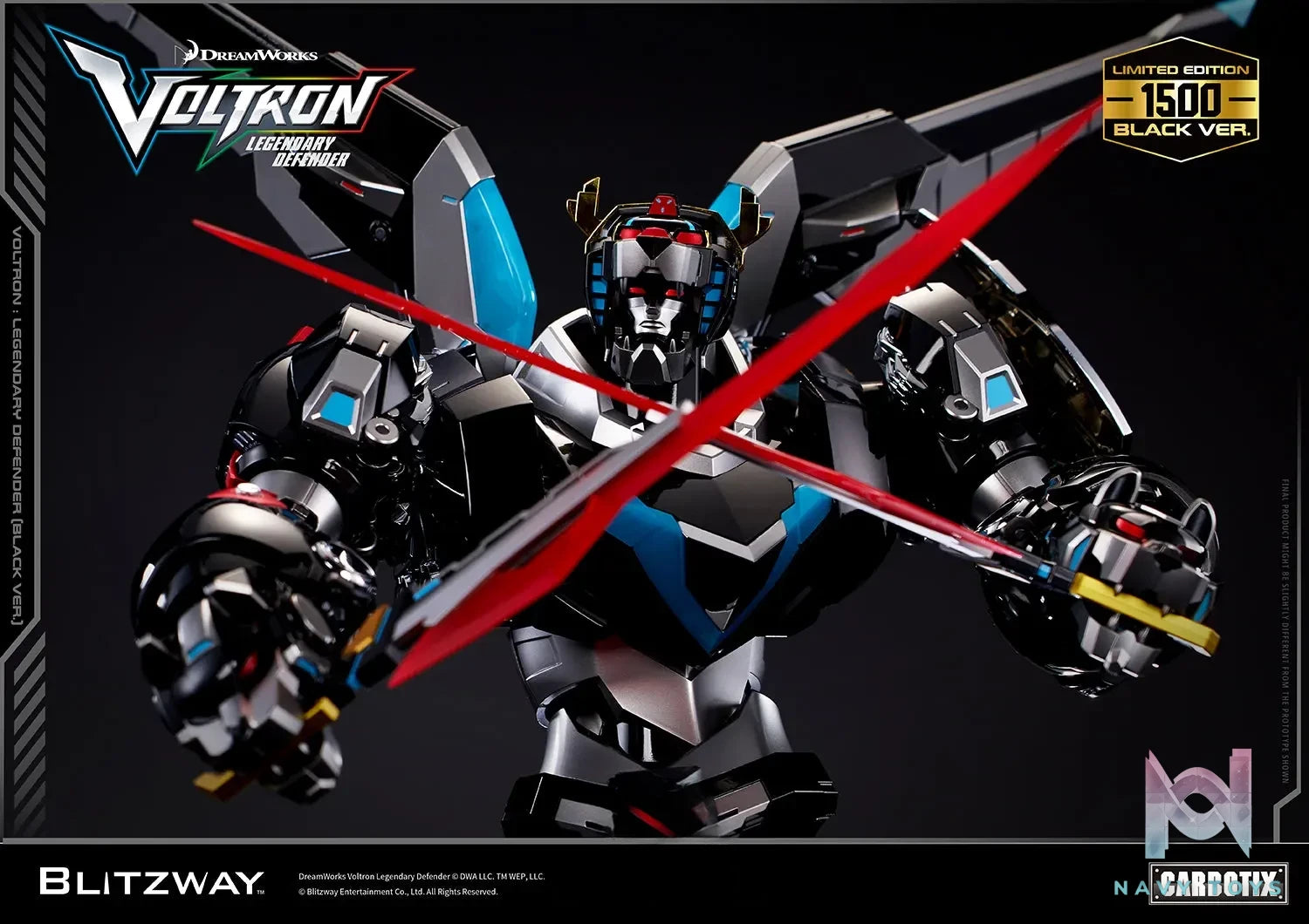 BLITZWAY – CARBOTIX Voltron (Black Ver.) Legendary Defender (Licensed)