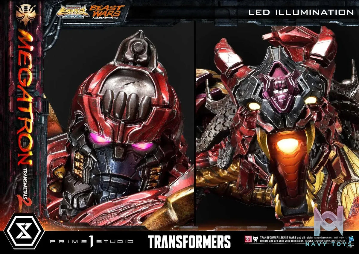 Prime 1 Studio – Premium Masterline Beast Wars: Transformers Megatron Transmetal 2 PMTFBW-03 PMTFBW-03DX PMTFBW-03DXS (Licensed)