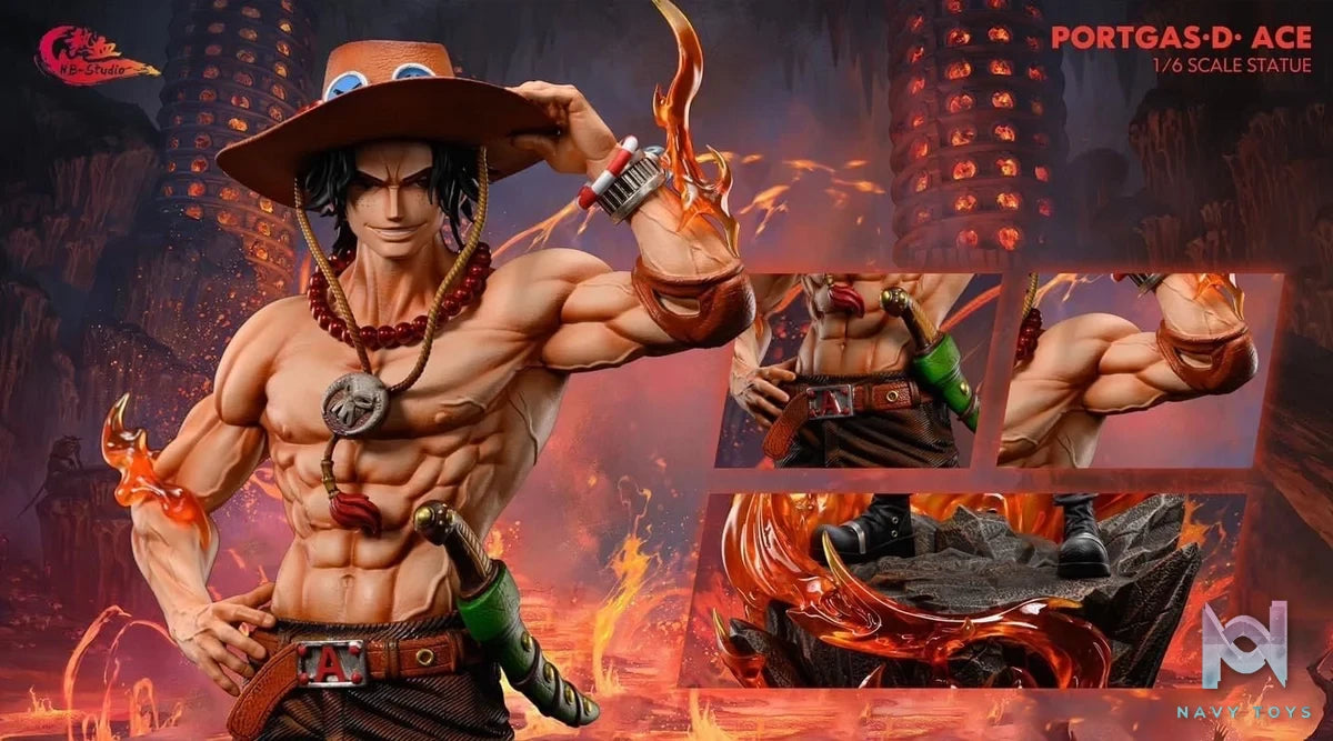 Portgas D. Ace resin statue hb studio anime figure
