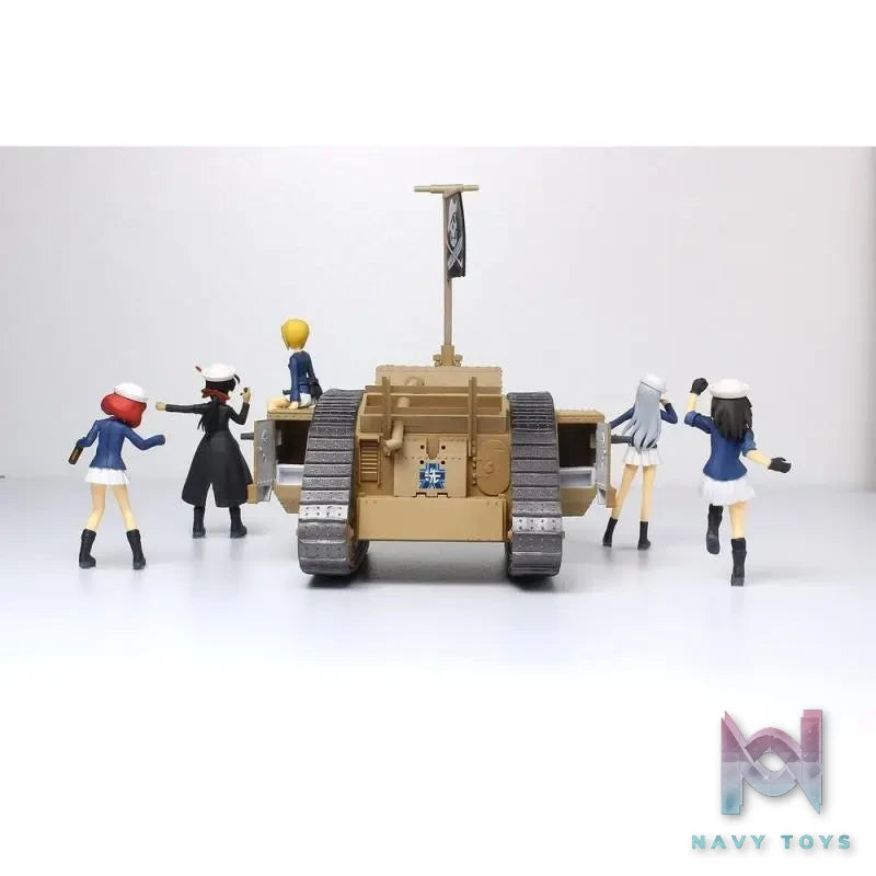 PLATZ – Girls und Panzer: Final Chapter 1/35 Chibi Scale with Crew Figures Mk.Ⅳ Tank (Licensed)