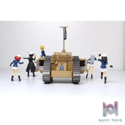 PLATZ – Girls und Panzer: Final Chapter 1/35 Chibi Scale with Crew Figures Mk.Ⅳ Tank (Licensed)