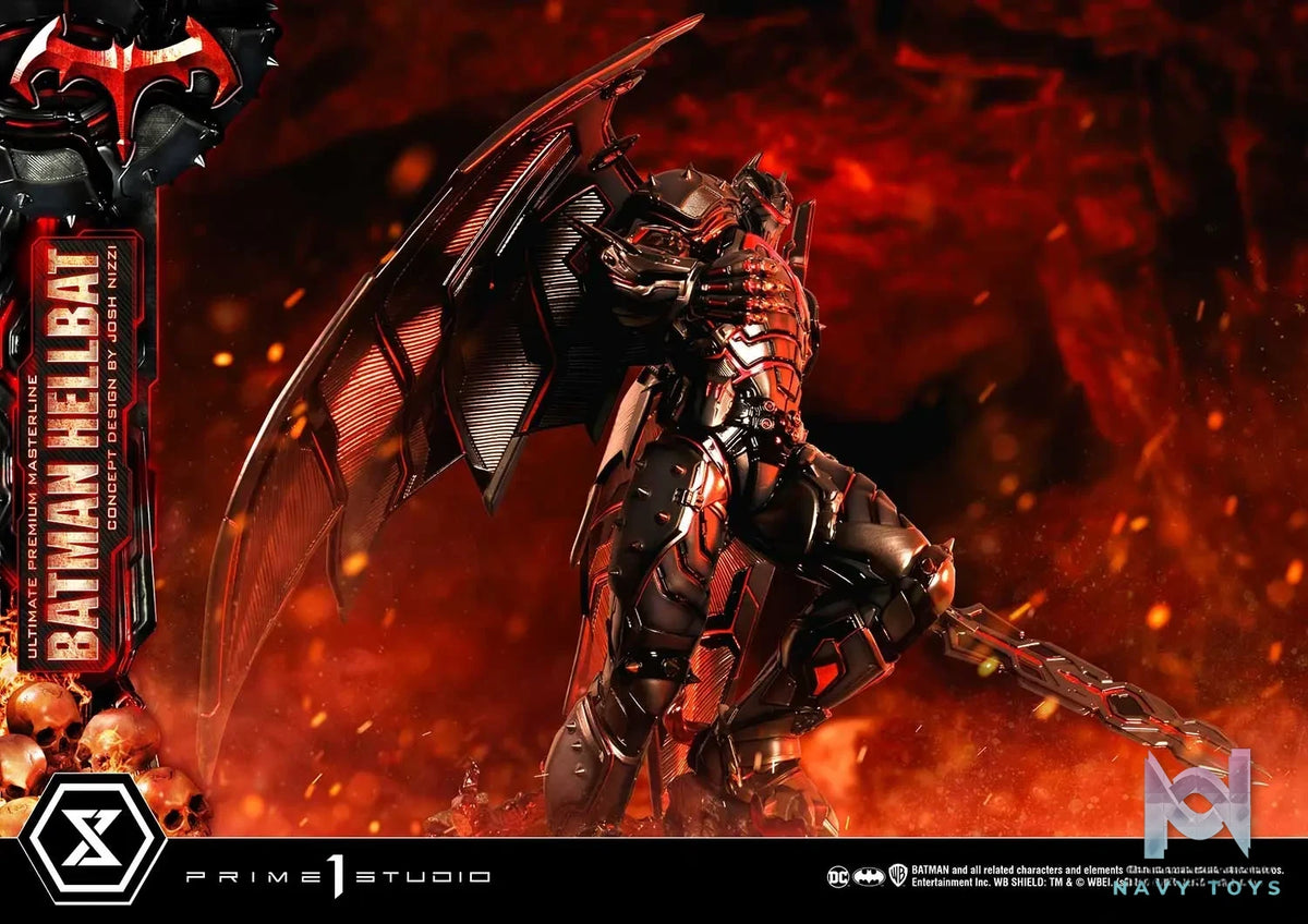 Prime 1 Studio – Ultimate Premium Masterline Batman (Comics) Batman Hellbat Concept Design by Josh Nizzi UPMDC-06 UPMDC-06DX UPMDC-06DXS (Licensed)