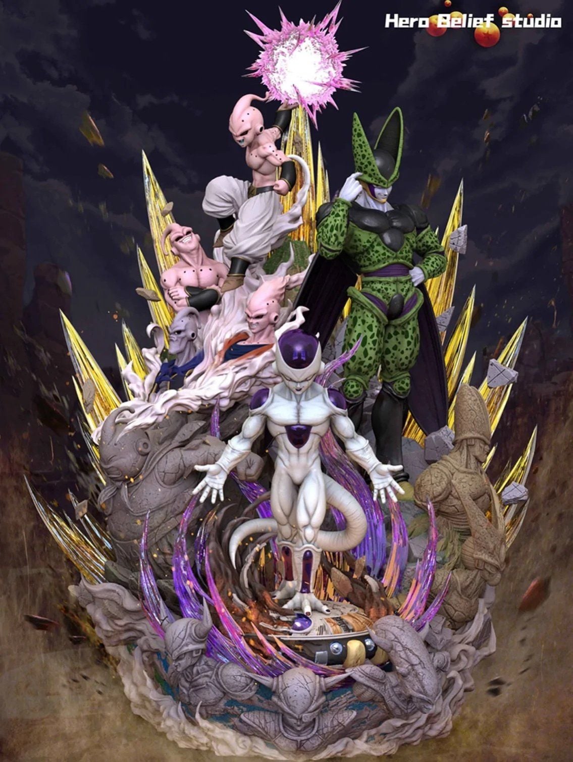 Freiza & Cell & Buu - Dragon Ball - Hero Belief Studio resin statue hero belief studio anime figure