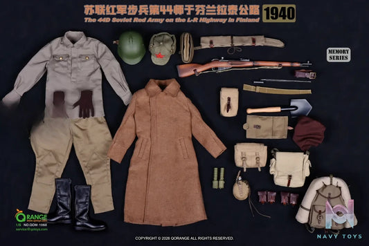 QORANGE QOTOYS – 1/6 The 44D Soviet Red Army on the L-R Highway in Finland 1940 NO.QOM-1068 Clothing Set Accessory Pack (Licensed)
