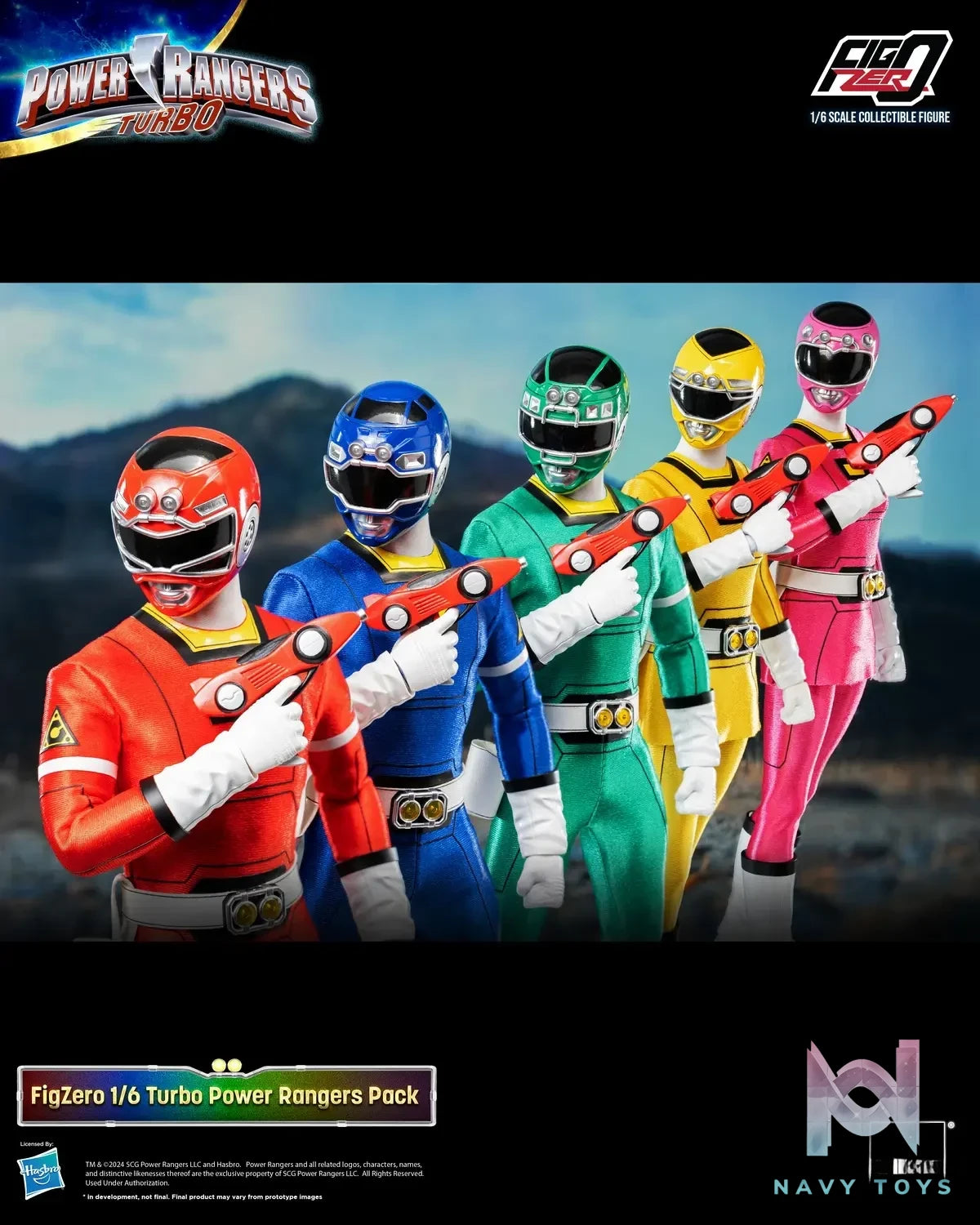 Threezero – Super Hero 1/6 Mighty Morphin Power Rangers Set 3Z08180W0 (Licensed)
