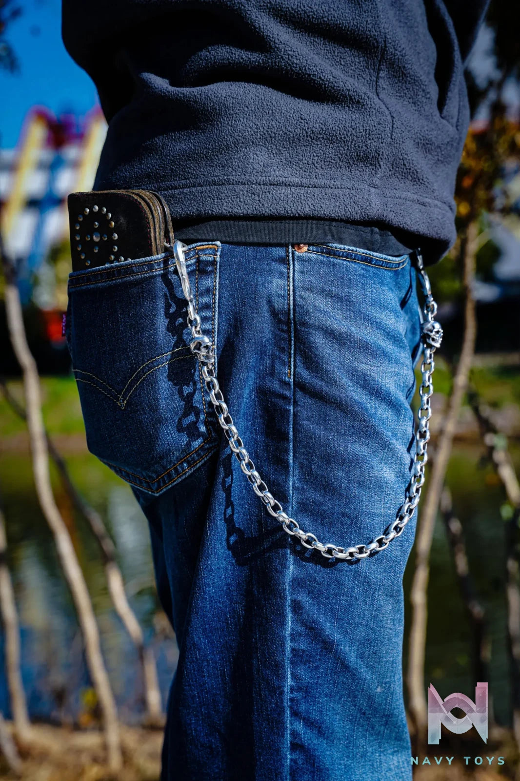 Raven Studio (silver jewelry) – Original Exclusive Design RS Skull Pants Chain Original